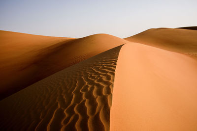 Sand dune in a desert