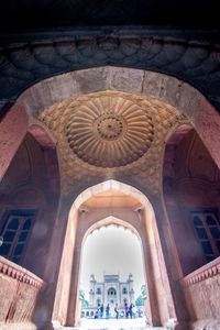 Low angle view of ceiling