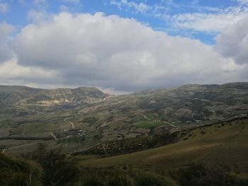 Scenic view of landscape against sky