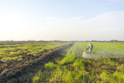 Man working in farm