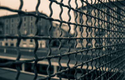 Close-up of chainlink fence