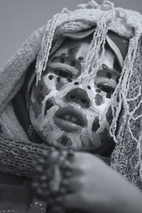Close-up portrait of man