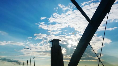 Low angle view of building against sky