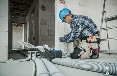 Man working at workshop