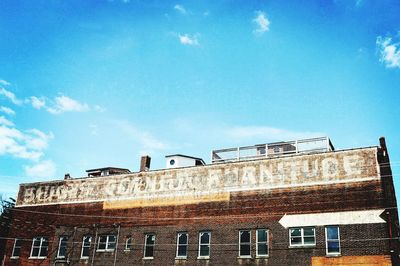 Low angle view of building against sky