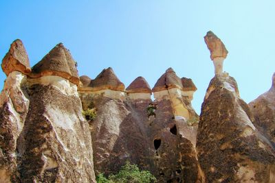 Rock formations against sky