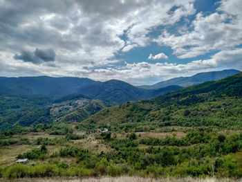 Scenic view of landscape against sky