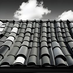 black and white