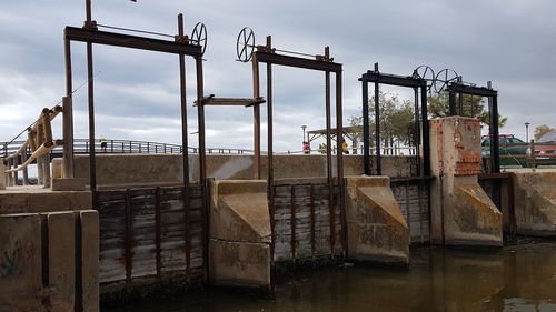 View of construction site against sky