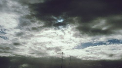 Low angle view of cloudy sky