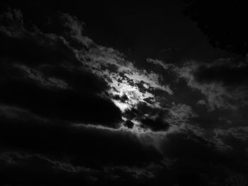 Low angle view of clouds in sky