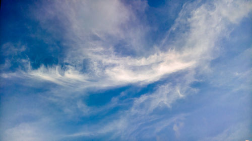 Low angle view of cloudy sky