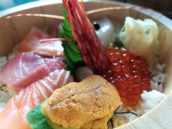 Close-up of food in plate