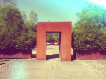 View of trees against sky