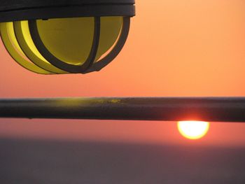 Full frame shot of orange sky at sunset