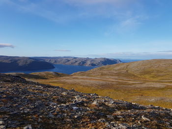 Scenic view of landscape against sky