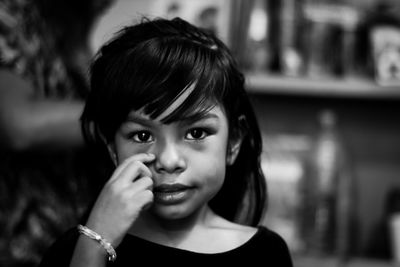 Close-up portrait of a boy