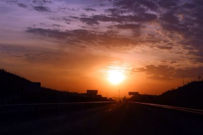 Road at sunset