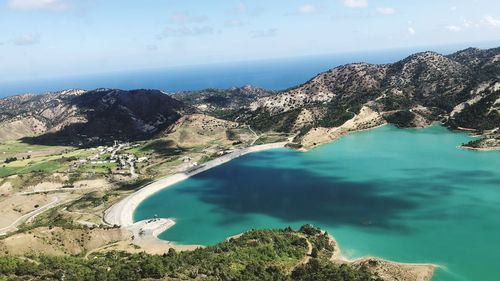 Aerial view of sea