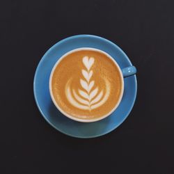 Close-up of cappuccino