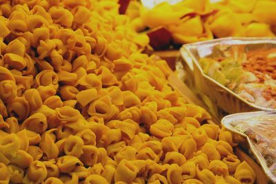 Full frame shot of yellow fruits for sale in market