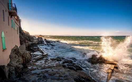 Scenic view of sea against sky