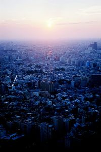 Cityscape at sunset