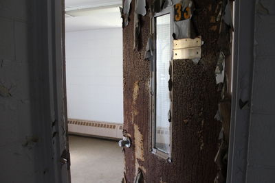 Clothes drying against window
