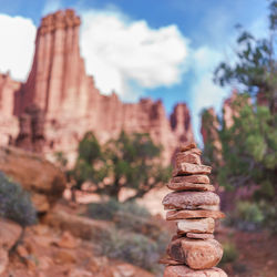 Stack of buddha statue