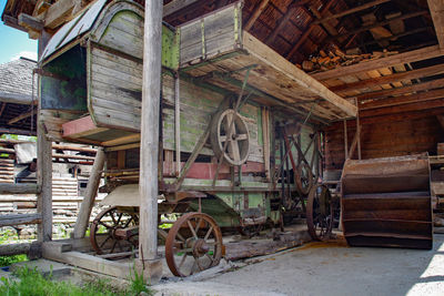 Interior of abandoned house