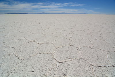 Scenic view of desert against sky