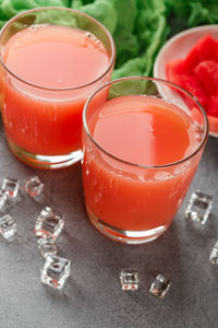 High angle view of drink on table