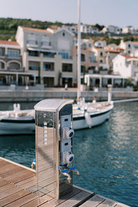 Boats in harbor