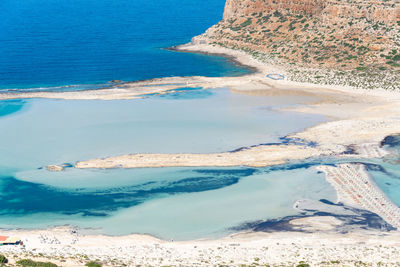 Blue lagoon in crete