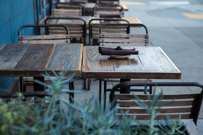 View of empty chairs