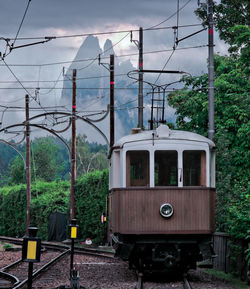 Railroad tracks against sky