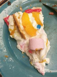 Close-up of ice cream in plate