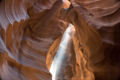 Low angle view of rock formation