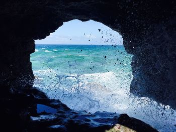 Scenic view of sea against sky
