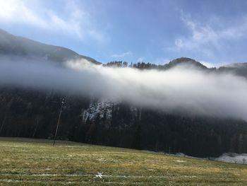 Scenic view of landscape against sky