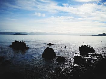 Scenic view of sea against sky