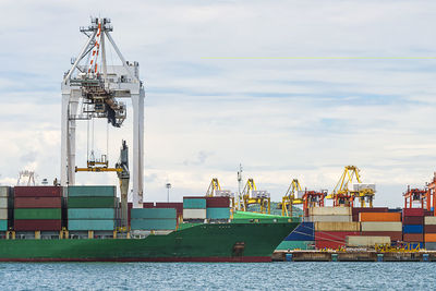 Cranes at commercial dock