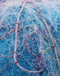 Full frame shot of fishing net