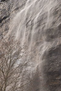 Full frame shot of water flowing on land