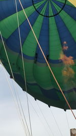 Low angle view of sailboat against sky