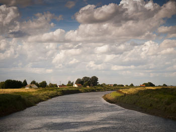 Surface level of country road along landscape