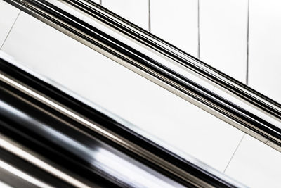 Close-up of escalator