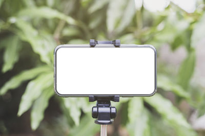 Close-up of digital camera