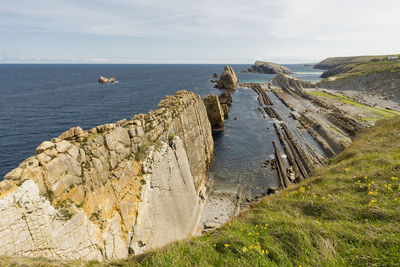 Panoramic view of sea against sky