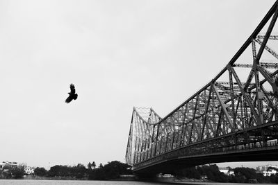 Low angle view of bridge against sky